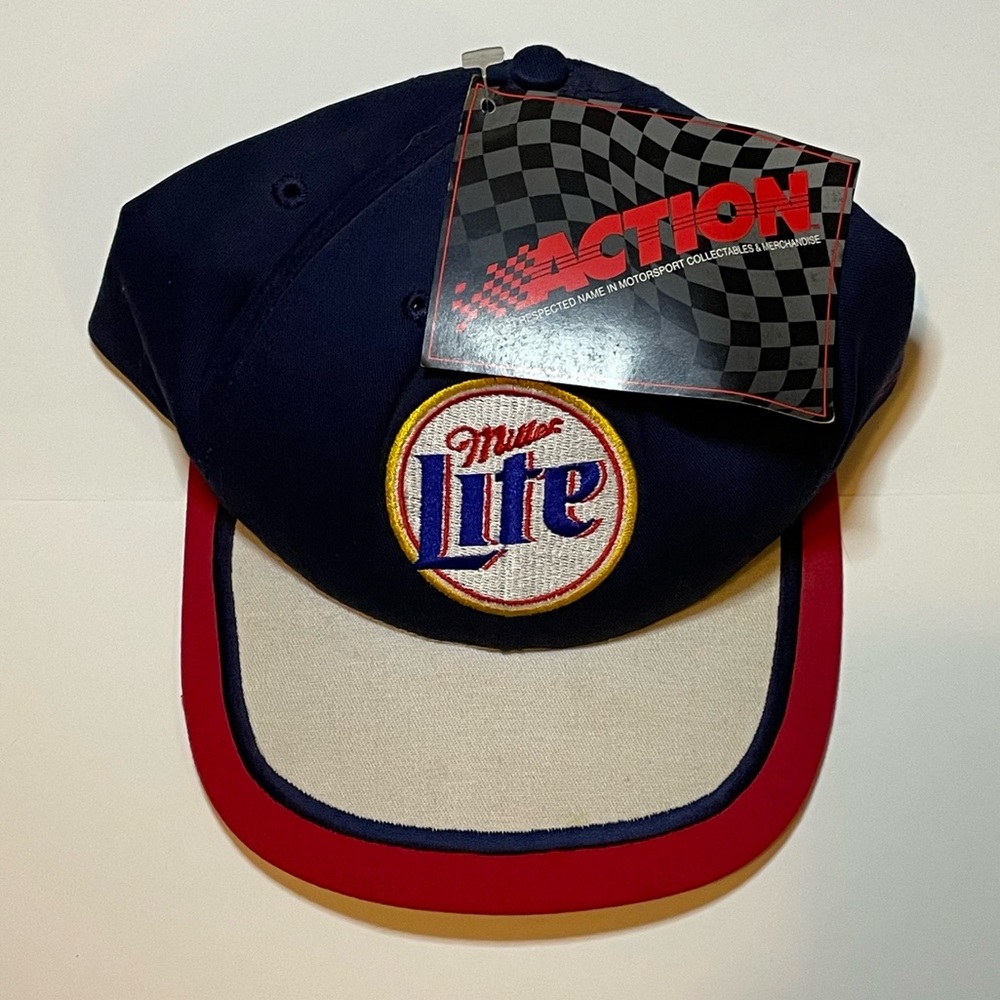 Vintage Miller Lite NASCAR baseball cap NWT